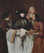 Pietro Longhi Die Wahrsagerin oil painting